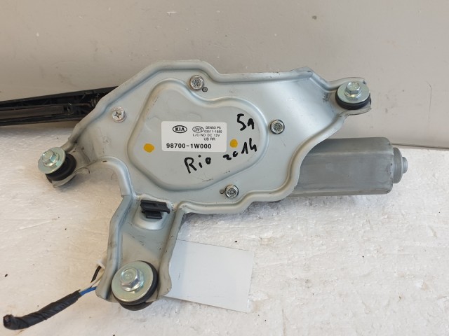 511904 Kia Rio 2014, Hátsó Ablaktörlő Motor, Kar, 98700-1W000, Denso.