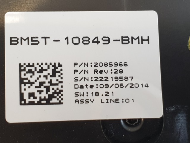 511910 Ford Focus C Max 2, 2014, Óracsoport, BM5T-10849-BMH, Angol, Alkatrésznek.