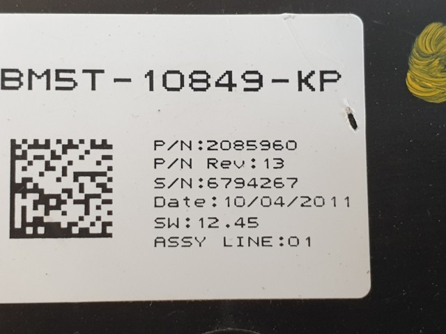 511911 Ford Focus 3, 2012, Óracsoport, BM5T-10849-KP. Angol, Alkatrésznek.