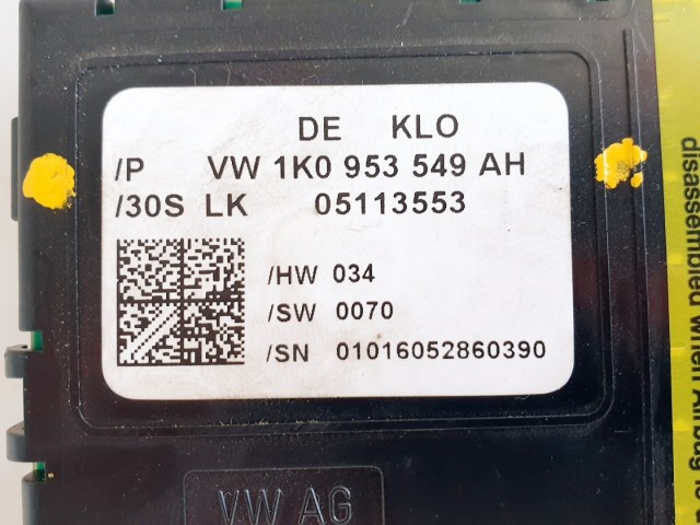 508330 Audi A3 2006, Multikormány Elektronika, Vezérlő, 1K0953549AH.