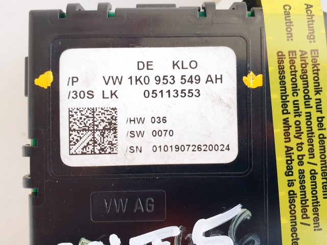 508334 VW Passat  2006, Multikormány Elektronika, Vezérlő, 1K0953549AH.