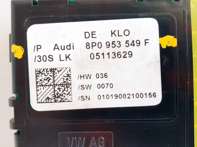 508340 Audi A6, 2010, Multikormány Elektronika, Vezérlő, 8P0953549F.