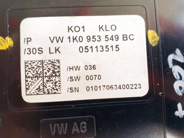 508342 Skoda Octavia 2, Multikormány Elektronika, Vezérlő, 1K0953549BC.