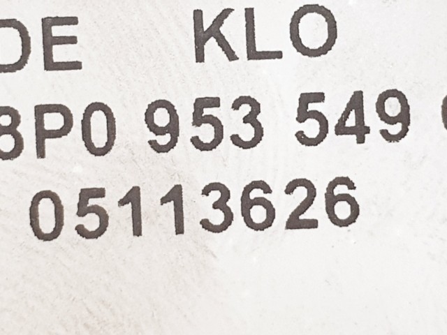 508347 Audi A3, 2007, Multikormány Elektronika, Vezérlő, 8P0953549C.