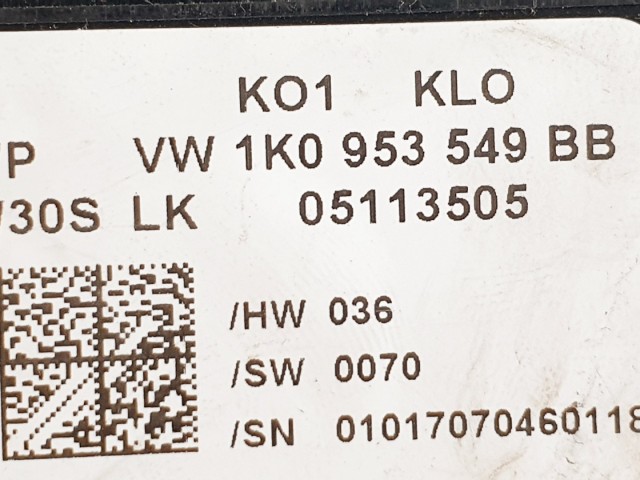 508350 VW Golf 5, Multikormány Elektronika, Vezérlő, 1K0953549BB.