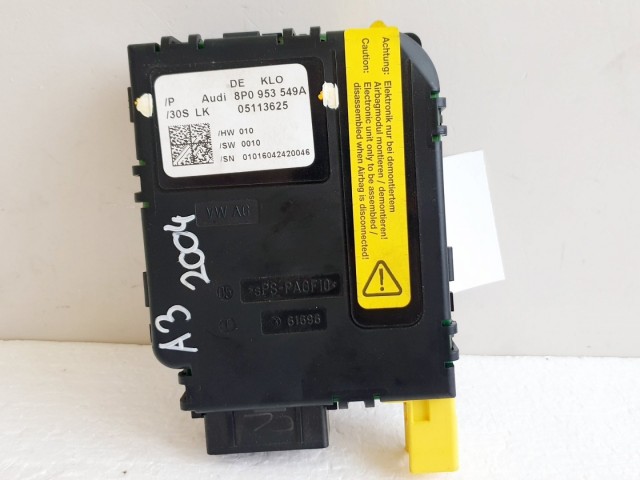 508351 Audi A3, 2007, Multikormány Elektronika, Vezérlő, 8P0953549A.