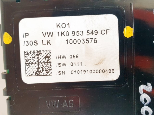 508358 VW Golf 5, Multikormány Elektronika, Vezérlő, 1K0953549CF.
