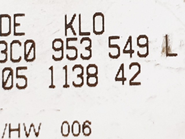 508366 VW Passat B6, Multikormány Elektronika, Vezérlő, 03C953549L.