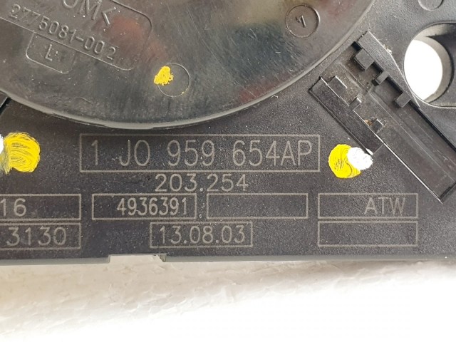 508367 VW Passat, Golf 4, 2002, Légzsák Átvezető Szalagkábel, 1J0959654AP.