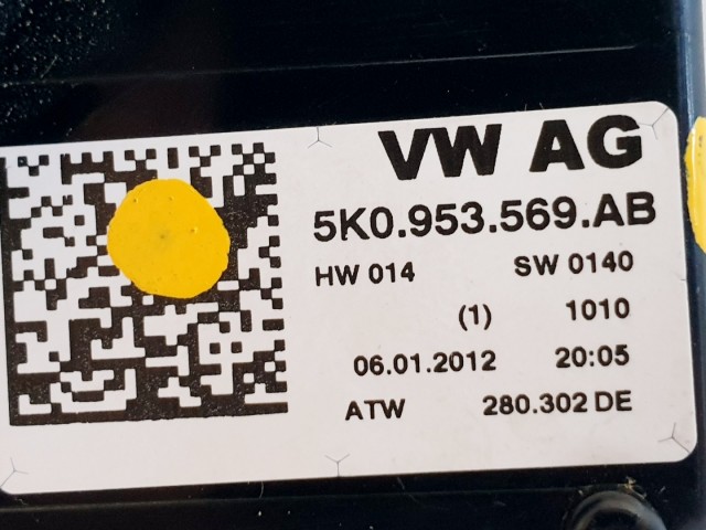 508430 VSW Passat B7, 2012, Légzsák Átvezető Szalag, 5K0953569AB.