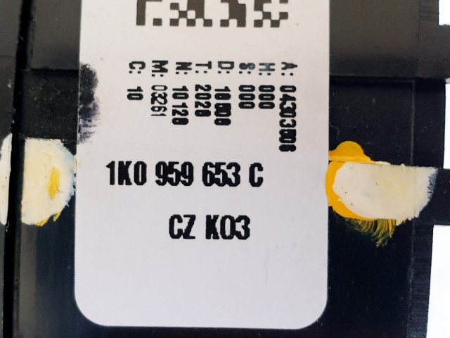 508454 Audi A3, 2007, Légzsák Átvezető Szalag, 1K0959653C. 8 Tüsi.