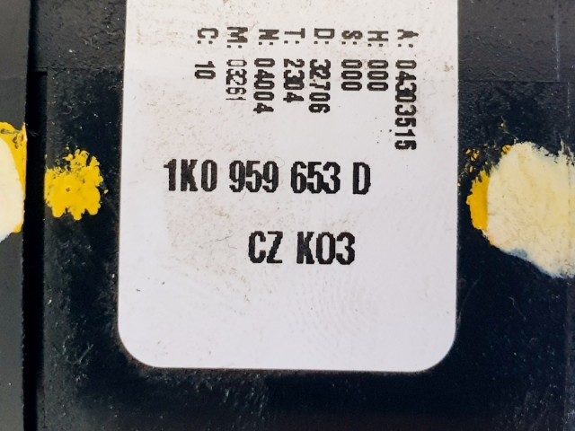 508456 VW Golf 5, 2007, Légzsák Átvezető Szalag, 1K0959653D, 8 Tüsi.