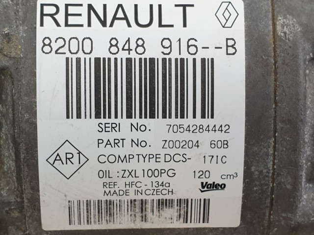 512846 Renault Master 2.3, D, 2017, Klímakompresszor, 8200848916-B. 7 PK.