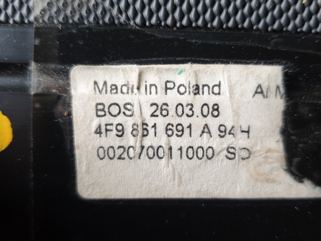 513016 Audi A6 Kombi 2008, Csomagtér Elválasztó Háló, 4F9861691A.