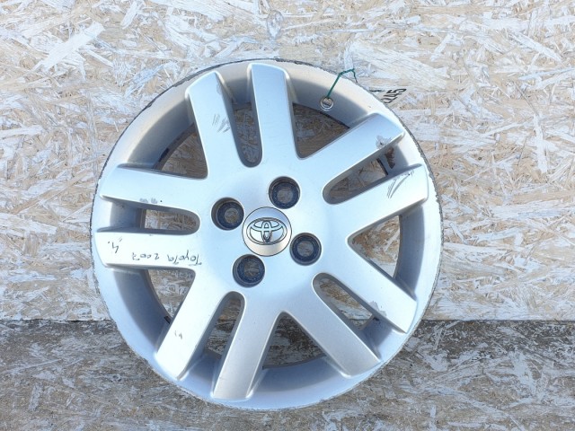 512245 Toyota Yaris 2007, Könnyűfém Felni, 4X100, 5,5X15, ET: 45.