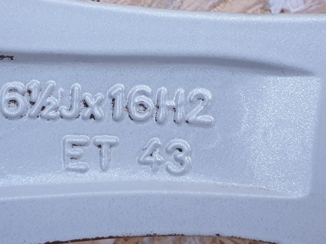 512246 Skoda Fabia 2011, Könnyűfém Felni, 5X100, 6.5X16, ET:43.