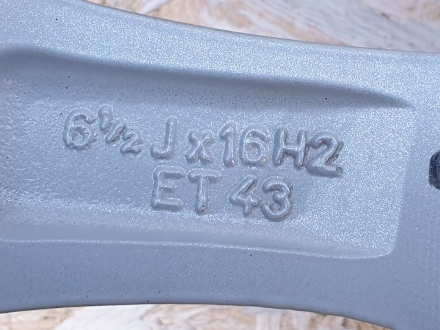 512248 Skoda Fabia 2011, Könnyűfém Felni, 5X100, 6.5X16, ET:43.