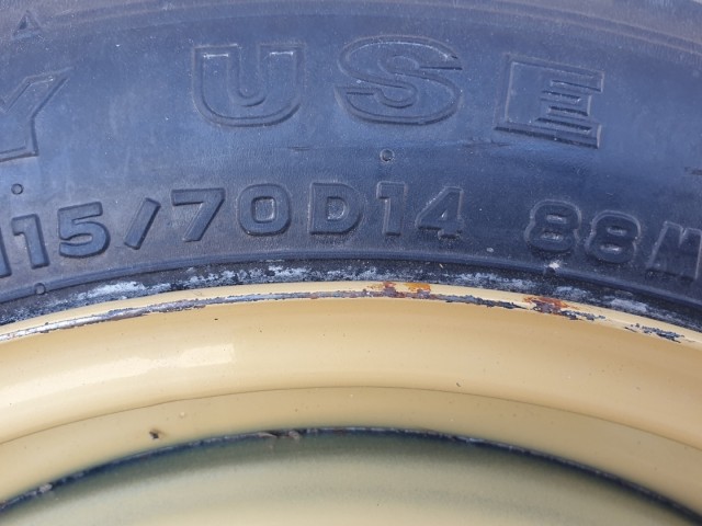 511891 Mazda 2, 2011, Mankókerék, 4X100X14, Agy: 54.1. Pótkerék, 