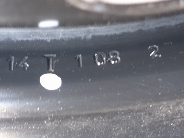511894 Fiat 500, Mankókerék, 4X98X14, Agy: 58.1. Pótkerék.