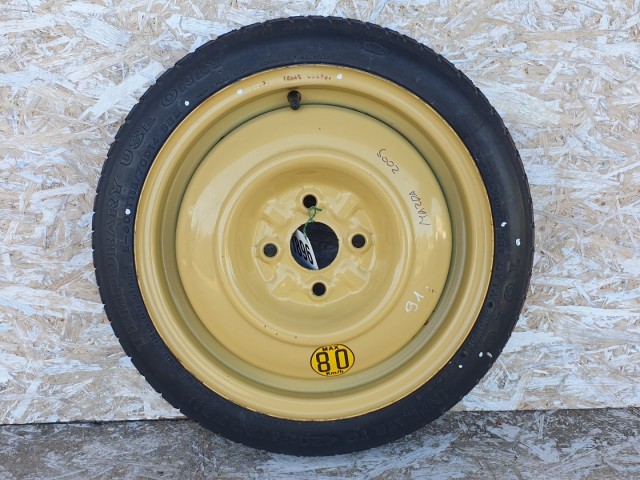 511896 Mazda 2, 2009, Mankókerék, 4X100X14, Agy: 54.1. Pótkerék, 