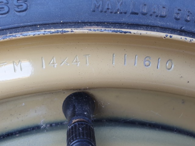 511897 Mazda 2, 2010, Mankókerék, 4X100X14, Agy: 54.1. Pótkerék, 
