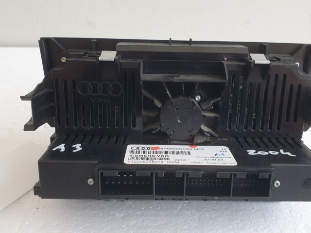 509667 Audi A3, 2004, Fűtés Hűtés Kapcsoló, 8P0820043G. Klímavezérlő.