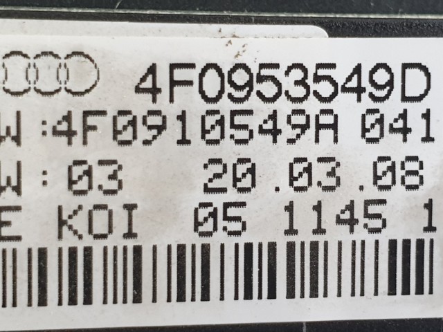 512958 Audi A6 Kombi 2008, Kormánykapcsoló, Légzsákszalag, Tempomat, 