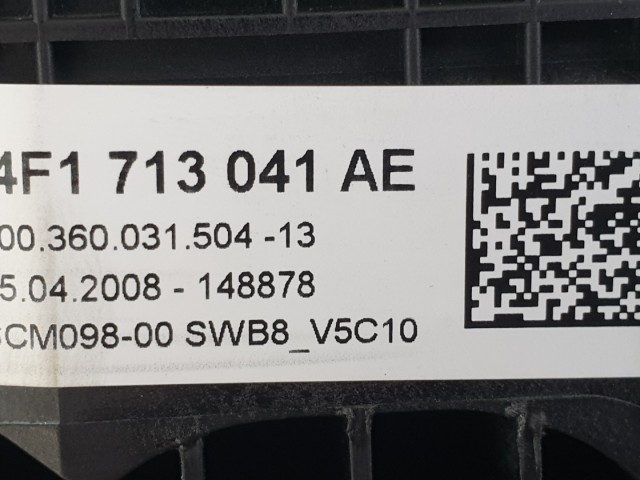 512987 Audi A6, 2.7 Tdi, 2008, Automata Váltó Kulissza, 4F1713041AE.