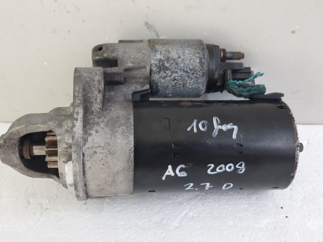 512970 Audi A6, 2,7 Tdi, 2008, Önindító, 10 Fog, 0001109258, 059911024.
