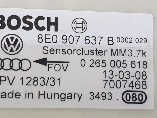 512973 Audi A6, 2008, Esp Szenzor, 8E0907637B.