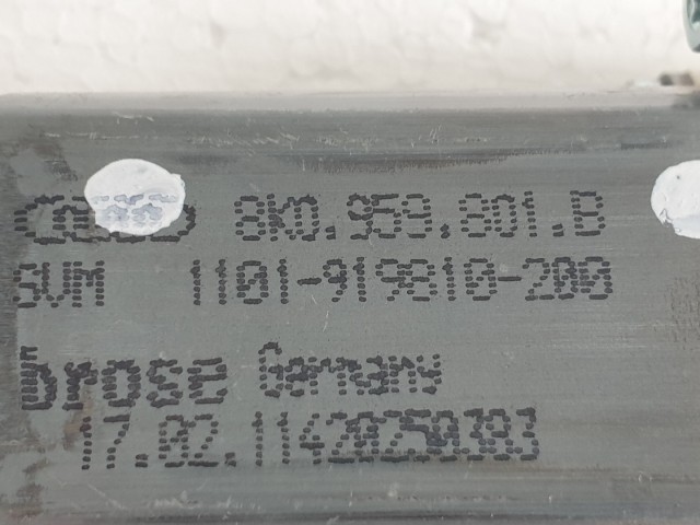 509773 Audi A6, A4, 2011, Bal Első Ablakemelő Motor, 8K0959801B.