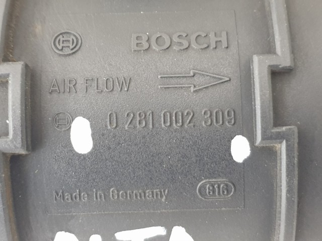 509904 Alfa 166, 2.4 Jtd, Légtömegmérő, Bosch, 0281002309.