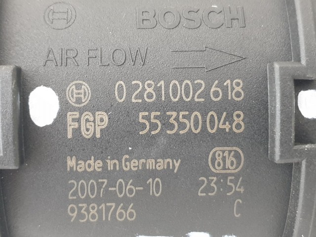 509905 Opel Vectra C, 1.9 D, Légtömegmérő, Bosch,  0281002618.