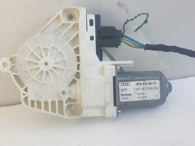 513119 Audi A6, 2008, Bal Első Ablakemelő Motor, 4F0959801D.