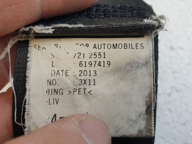 513255 Isuzu D Max, 2015, Bal Első Övfeszítő, Biztonsági Öv.
