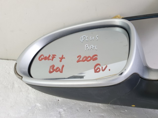 505884 VW Golf Plus 2006, Bal Visszapillantó Tükör, 6 Vezeték, Index