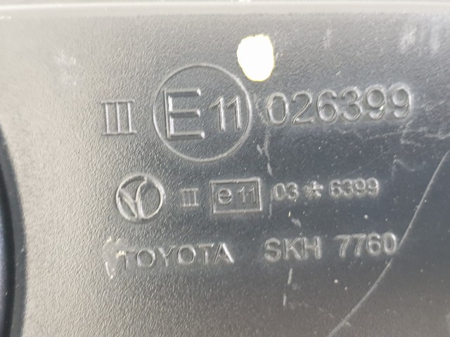 505981 Toyota Avensis T27, 2011, Jobb Visszapillantó Tükör, 7 Vezeték, Indexes