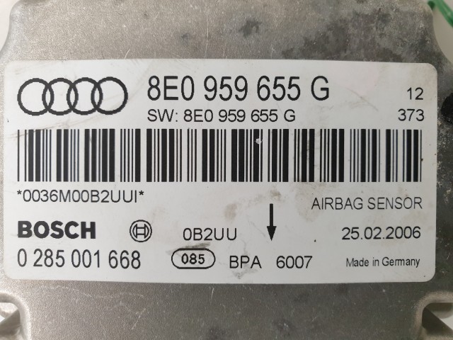 506373 Audi A4  B7, 2007, Légzsák Indító Elektronika, 8E0959655G