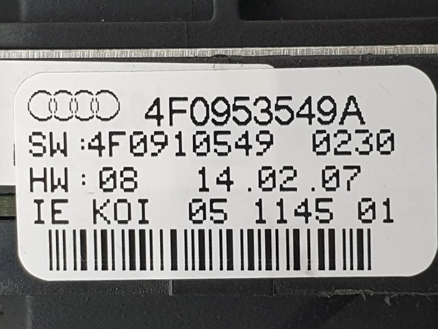 506551 Audi A6 C6, 4F0953549A, Tempomatos Kormánykapcsoló
