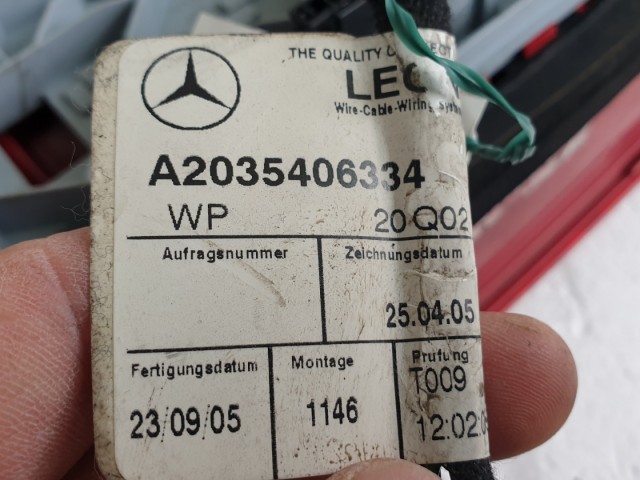 512132 Mercedes C, W203, 2005, Jobb Hátsó Lámpa, 4 Ajtós,  512132 Mercedes C, W203, 2005, Jobb Hátsó Lámpa, 4 Ajtós,